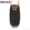 Malaisien crépus droite 360 dentelle frontale perruque pré plumée avec des cheveux de bébé Yaki dentelle avant perruques de cheveux humains pour femme noire Remy Beyo