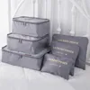 Bożenarodzeniowe prezenty Solidna torba do przechowywania podwójna zamek błyskawiczny wodoodporna torba podróżująca bagażu torba 6 sztuk Zestaw pakiet poduszki 8 kolorów