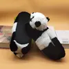 Панда крытые тапочки домашняя обувь медведя тапочки аниме деревянные пола женщины мужчины зимой пользовательский мультфильм с теплой пандой домашняя обувь1