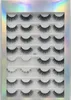16 paires de faux cils mis en vison épais naturel extensions de faux cils faits à la main réutilisables avec emballage de luxe accessoire de maquillage pour les yeux DHL gratuit