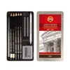 GIOCONDA desenho esboçar tonificação arte-set Sketch Master Art Set Mestre Charcoal Pencil Sketch Set com caixa de ferro