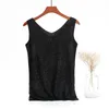 Damen-Tanks, Camis, Sommer, niedliche gelbe Tank-Tops, V-Ausschnitt, ärmelloses Pailletten-Cami-Top, lässige Damen, Übergröße, Damen-T-Shirts, kurz, sexy Homewear1