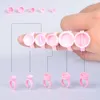 300Pcs Disposable Caps Microblading Pink Ring Tattoo Ink Cup For Supplies Accessorie Makeup Tattoo Art Tools