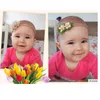 Geschenkband Baby Stirnbänder Blume 3er Set Mädchen Nylon Chiffon Perle Elastische Stirnbänder Mode Strass Boutique Stirnband Haarschmuck