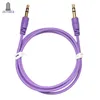 Aux kabel hane till manlig ljudkabel Färgbil Ljud 3 5mm Jack Plug AUX-kabel för hörlurs MP3 500PCS