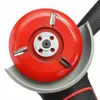 Freeshipping 90Mm Diameter 16Mm Bore Red Power Wood Carving Disc Angle Grinder Attachment