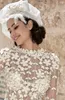 Sheath Wedding Dress Jewel Neck Long Sleeve Beads Feathers Appliques Tulle Wedding Dresses Floor Length Vestidos De Novia