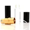 5ML Perfume Spray Bottles Mini Portable Refillable Perfume Atomizer Black&Gold Color Scent-bottle Fashion Cosmetic Containers For Travel