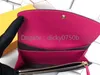 Carteira longa cl￡ssica para mulheres Multicolor Coin Burse Lady Coin Burse Box Box Ladies Zipper Wallet Pocket Card298b