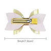 Nowe dziewczynki Bow Bow Princess Hair Clip Mermaid Podwójny pokład Bowknot Kids Barrette Fashion Glitter Sequin Children Party Hair Akcesoria Y2931