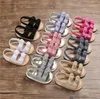 Enfants Designer Chaussures Bébé Filles Sandales Toddler Soft Bottom First Walker Prewalker Infant Été Bowknot Antidérapant Sandales Chaussures YP815