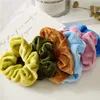 Fasce per capelli elastiche solide in velluto elegante da donna. Scrunchies per coda di cavallo. Elastico per capelli