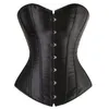 Shaper Taist Trainer Corset Satin Puste Overbust Top Corselet Sexy Lingerie Black Red Lace Up Up Bustiers Plus taille S6XL J190701