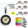 Wall Clocks Lovely Plastic Fried Pan Electronic Home Living Room Decoration1