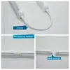 2ft 4ft 5ft 6ft 8ft LED Tube Light V Shape Integrated LED Tubes 4 5 6 8 ft Cooler Door Freezer LED Lighting