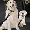 HOT Cintura di sicurezza regolabile per cani da compagnia Cintura di sicurezza per animali domestici in nylon Guinzaglio per guinzaglio per cani Cintura di sicurezza per veicoli Articoli per animali Clip da viaggio