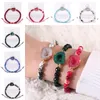 Charme Pierre Naturelle Agate Perles Bracelets 7 Couleurs DIY Résine À La Main Réglable Tissé Corde Tressé Bracelet Femmes Bijoux