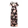 Summmer Stretch Maternity dresses Fashion Pregnancy Clothing Vneck Floral Printed Pregnant Women maxi Dresses9739856