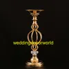 Nouveau style bougeoirs en or chandelier en métal vase à fleurs pièce maîtresse de table événement support à fleurs route plomb décoration de mariage decor0787