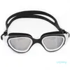 luxo- Anti-fog UV Anti-ultravioleta Homens Mulheres Óculos Eyewear impermeável ajustável de silicone óculos de natação para a natação C19041201