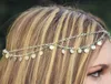 ذهبية الفضة الأزياء البوهيمية نساء المعادن السلسلة رأس السلسلة شعر المجوهرات جبين الجبهة رقصة رئيس العائلة إكسسوارات الزفاف HIPP6175654