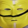 V Vendetta Mask Guy FAWS PVC Mask Anonymous Halloween Horror Full Face Masks Cosplay Costume Masquerade Party Masks New GGA2653