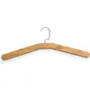 Natural Bamboo Stainless Steel Coat Hanger for Adult and Kids Closet Garment Rack Clothes Suit Hanging ZC1746