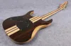 Custom 24 Frets RG Prestige Neck Thru Body 77 Natural Walnut Brown Electric Gitarr Floyd Rose Tremolo Bridge Locking Nut, HSH Pickup