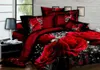 2021 Najnowsze nowe 3D Home Textile Hot Black Red Róża Pościel Trzyczęściowy czteroczęściowy garnitur, Dog Style, Darmowa Wysyłka
