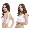 Women Underwear Tanks Sexy Lingerie Lace Solid Color Cross Side Buckle Wireless Push up Breathable Sleep Sports Bra S-4XL