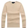 Suéteres para hombres Suéter para hombre Cuello redondo Mile Wile Polo Suéteres clásicos Punto Algodón Ocio Sudadera cálida Jumper Pullover s a 2xl tamaño