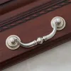 3.75 '' 4.25 '' Retro Drop Pull Anituqe Silver Låda Handtag Bail Pulls Kitchen Cabinet Pulls Dresser Handtag Decor Hardware