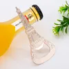 50pcs/lot Fast shipping Gold La Tour Eiffel Tower Chrome can beer Bottle Opener For Wedding gift Party Favor