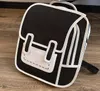 Designer Unisex Cartoon Cartoon Two-dimensional Backpack Luxury Special Personality Style Backpack Student Schoolbags High Quality284r