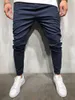 Hommes Twill Mode Jogger Pantalon 2018 Nouvelle Bande Urbaine Droite Pantalon Décontracté Mince Fitness Long Pantalon S-3XL