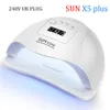 Sun X5 Plus UV-lampa LED Naillampa 54W / 36W Nail Torka Ice Sun Light för Manicure Gel Nails Torka för Gel Lack