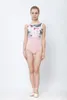 Pink Printing Ballet Dance Leotards Women 2019 New Arrival Summer Gymnastics Dancing Costume Adult High Quality Ballet Leotard