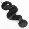Nieprzetworzona brazylijska fala ciała Virgin Human Hair Weave Bundles 3pcs Lot Natural Black Vmae Virgin Hair Extensation