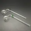 Curved glass pipes hookahs Oil Burners Pipes with Different Colored Balancer Water Pipe smoking With Logo GA2