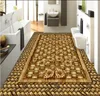 カスタム3D床タイル写真壁紙オーシャン3Dフロア壁紙PVCの自己接着壁紙3D床のための3D床