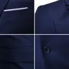 CYSINCOS Abiti da uomo Slim Fashion Abiti da lavoro casual da uomo Groomsman Completi da tre pezzi Blazer Giacca Pantaloni Set