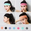 Silikon atmungsaktives Kopfband Solid Color Sport trainieren laufende Haarbänder Sweatband Headwraps