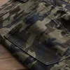 Jeans homme multi-poches pantalon Camouflage vert armée pantalons Para Hombre Vaqueros302R