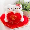 Creative cute LOVE puppy LOVE bear dolls stuffed animals toys valentine's day gift plush toys wholesale