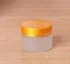 5g/5ml 10g/10ml Upscale Cosmetic Storage Container Jar Face Cream Lip Balm Frosted Glass Bottle Pot with Lid with Inner Pad