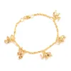 8.26INCH Söt tjejer Bangle Women Gold Elephant Hang Armband Smycken Handkedja Arabien Kids Smycken Bästa present