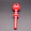 Tubo de colher de vidro de descoloração de cor mais recente de design 5 polegadas em torno do comprimento do tubo manual de fumantes para bongos de tabaco DAB plataformas