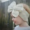 Banda para el cabello con lazo de hilo de lana para niños de moda Cinturón de pelo de punto para bebé europeo y americano Diadema con lazo de moda T9I00257