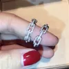 Ins najlepiej sprzedający się Hop Hip Vintage moda biżuteria 925 Sterling Silver Cross Ring Pave White Sapphire CZ diament kobiety ślub palec serdeczny prezent