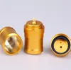 Alüminyum alkol lambası nargile aksesuarları sigara laboratuvar malzemeleri altın baskısı paslanmaz çelik mini alkol lambaları metal alkol ışık hediyesi